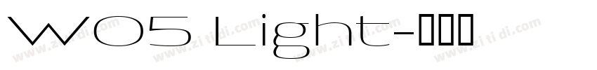 W05 Light字体转换